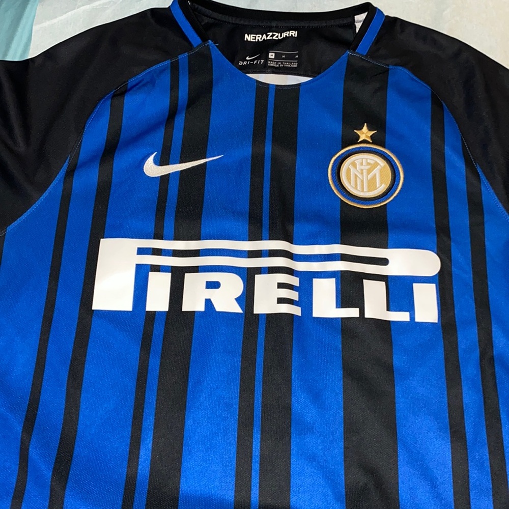 Used Authentic Inter Milan Nike Soccer Jersey. Size M